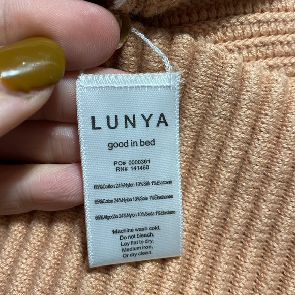 lunya | Cozy Cotton Ribbed Reversible Oversized Sweater | Size Small - Picture 12 of 12